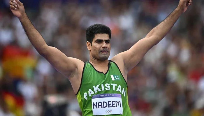 Arshad nadeem through olypics record