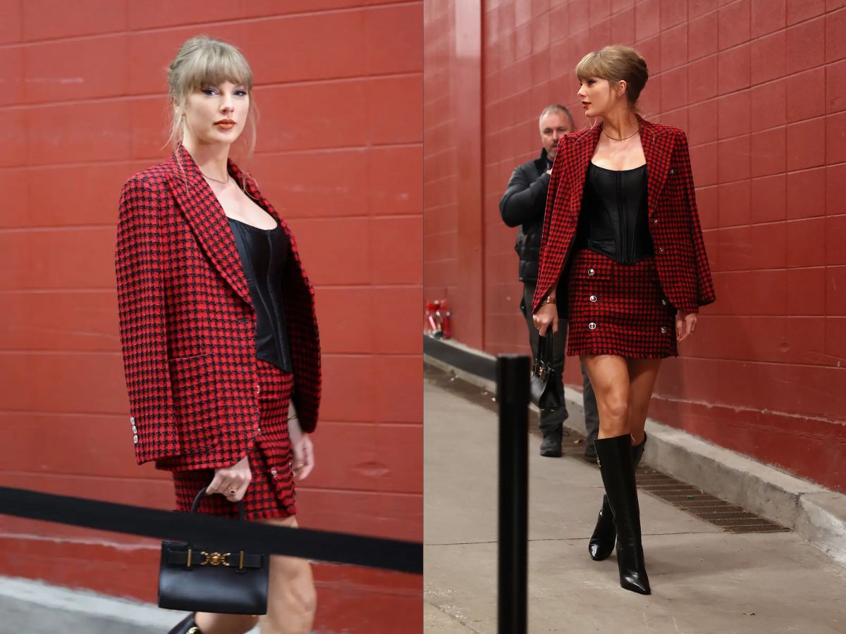 Taylor Swift’s Versace Skirt Suit