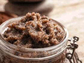 DIY coffee scrub
