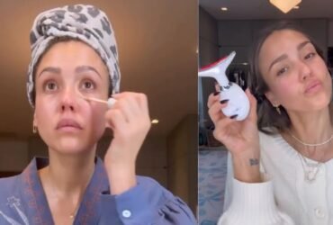 Jessica Alba makeup free