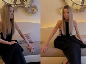 Vera Wang blonde hair