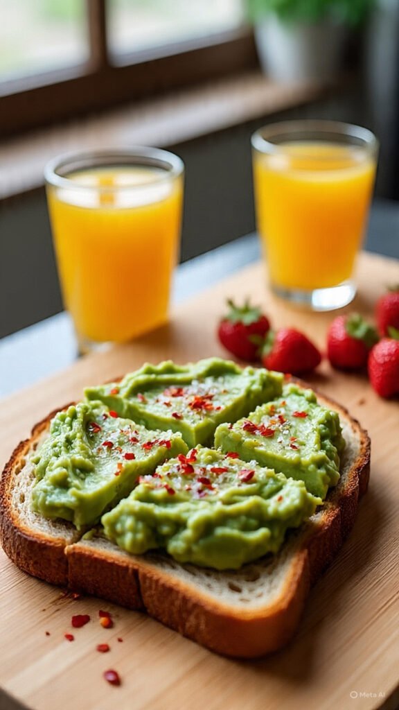 Avocado Toast on Whole-Grain Bread