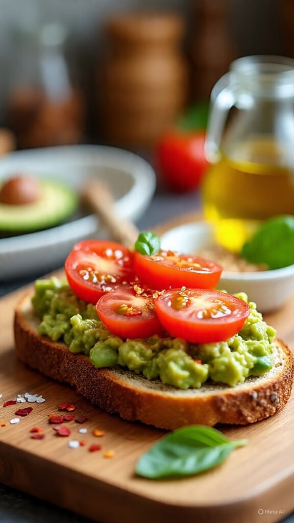 Avocado Toast on Whole-Grain Bread