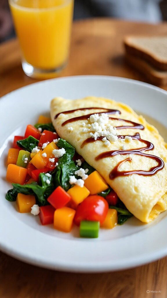 Egg White Omelet with Vegetables