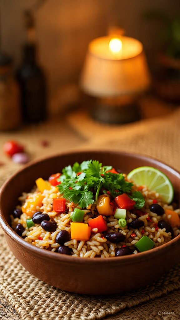 Rice and Beans with Veggies