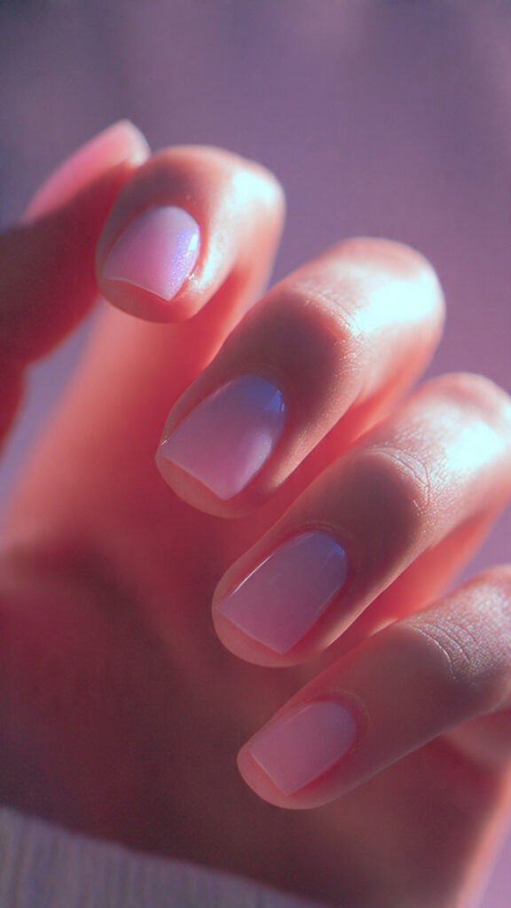 Pink Aura Nails