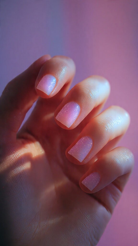 Pink Aura Nails