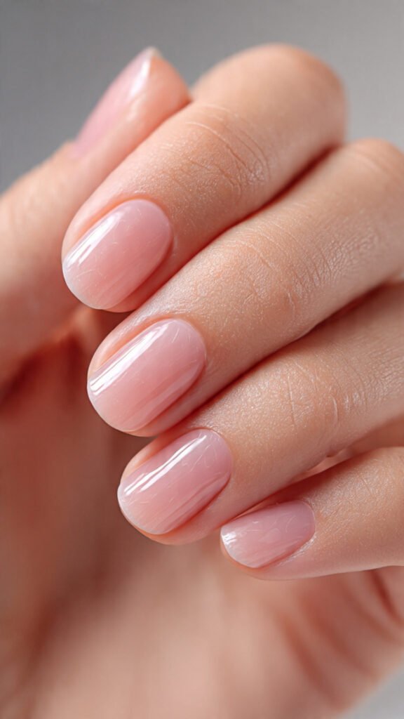 Sheer Ballet Pink Nails